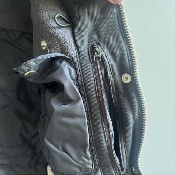 Columbia Women’s Weatherproof Black Moto Jacket with Hidden Hood Size Small - Picture 13 of 13